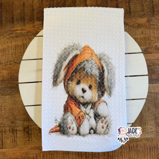Whimsical Bunny Tea Towel