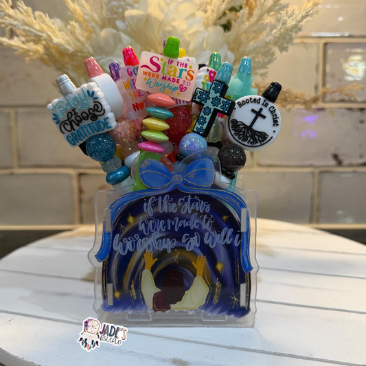 If The Stars Were Made To Worship So Will I Acrylic Pen Box