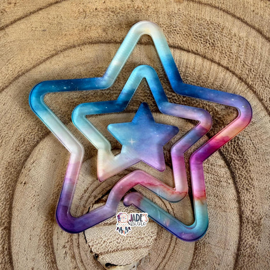 Pastel Sky Jumbo Star Clip