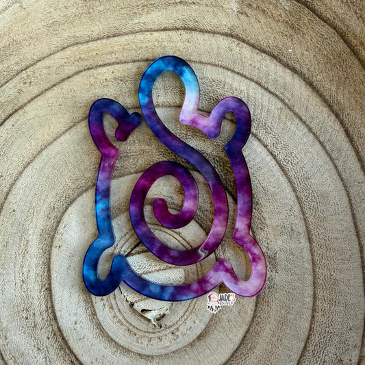Purple/Blue Jumbo Turtle Clip