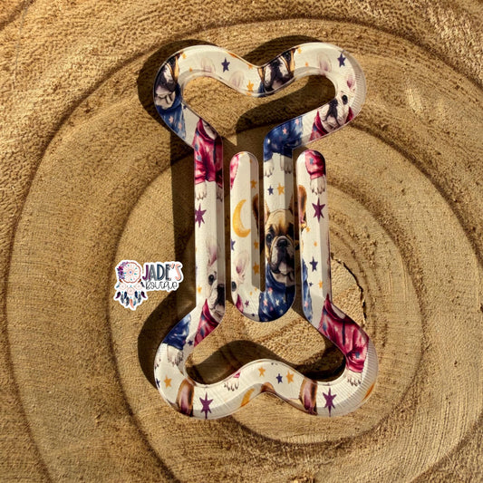 Frenchie 2 Bone Jumbo Paper Clip