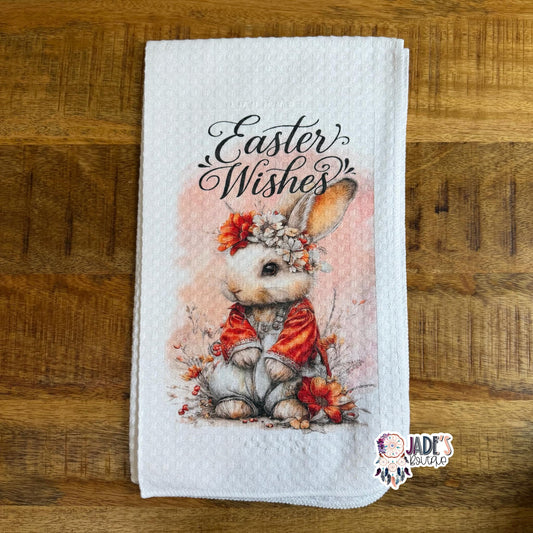 Easter Wishes Tea Towel