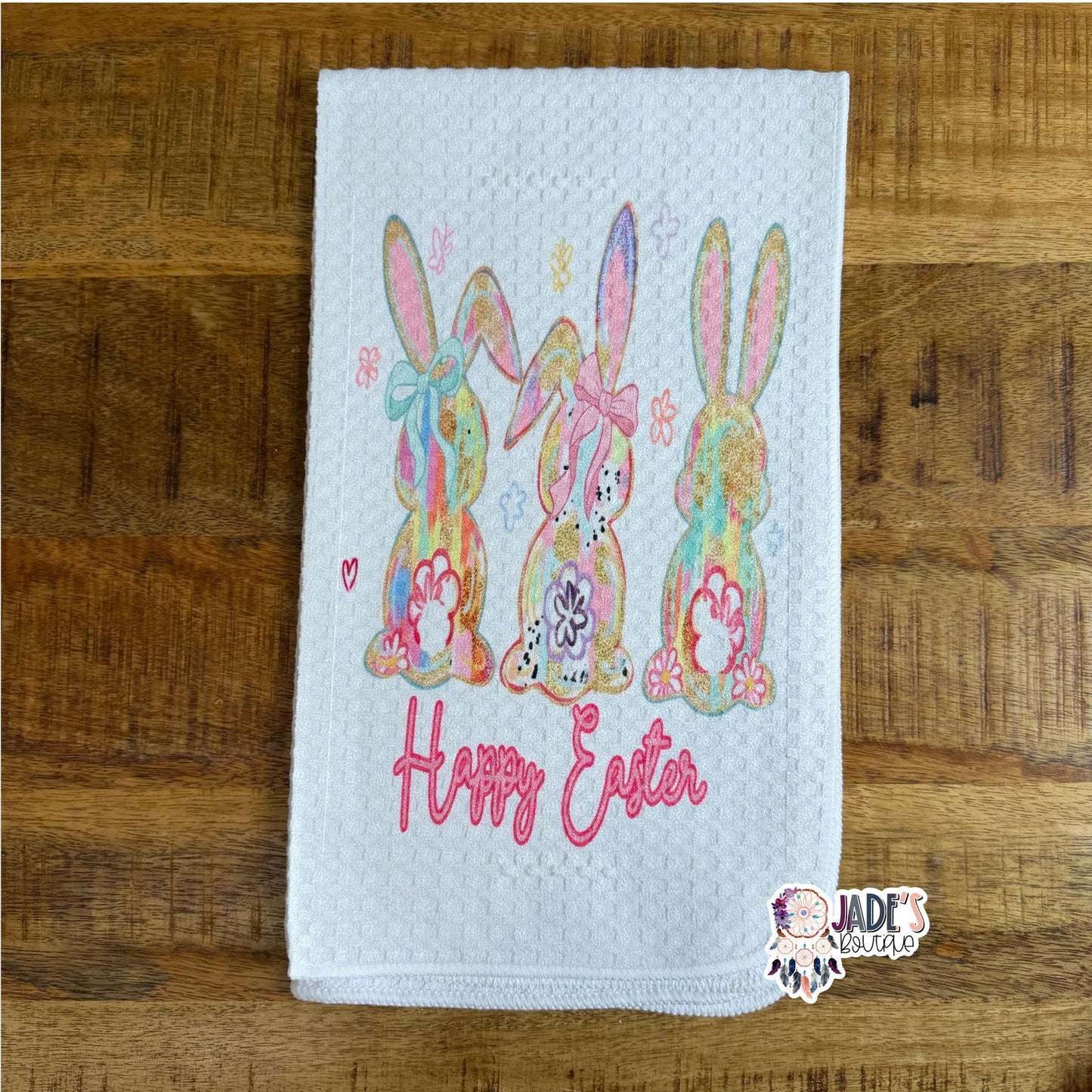Happy Easter Tea Towel
