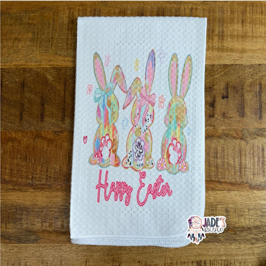 Happy Easter Tea Towel