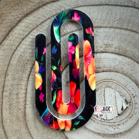 Tropical Hummingbird Jumbo Paper Clip