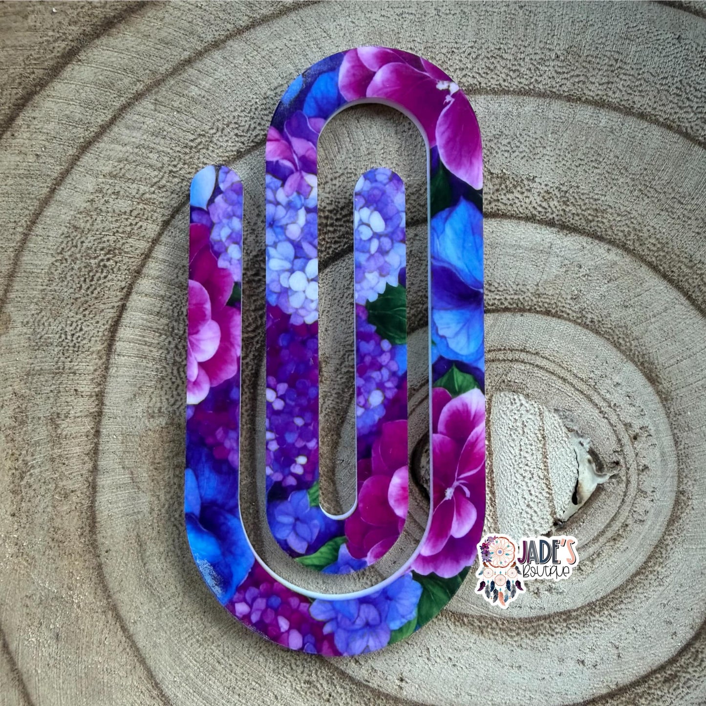 Gorgeous Floral Jumbo Paper Clip