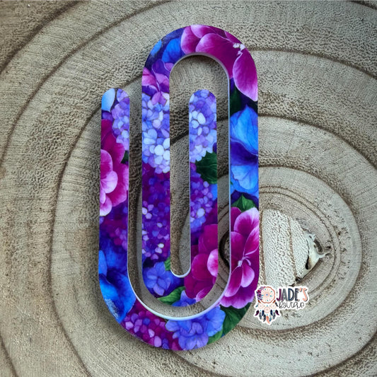 Gorgeous Floral Jumbo Paper Clip