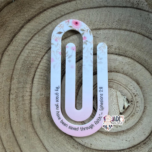 By Grace You Have Been Saved Through Faith Jumbo Paper Clip