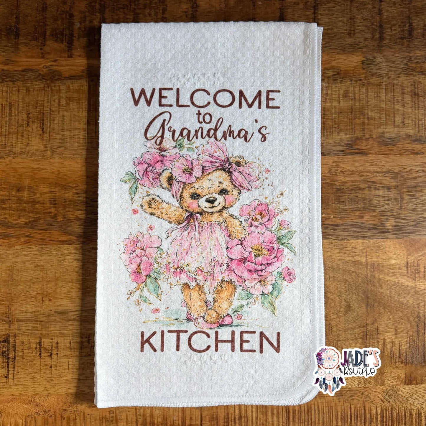 Welcome to Grandma's Kitchen Tea Towel