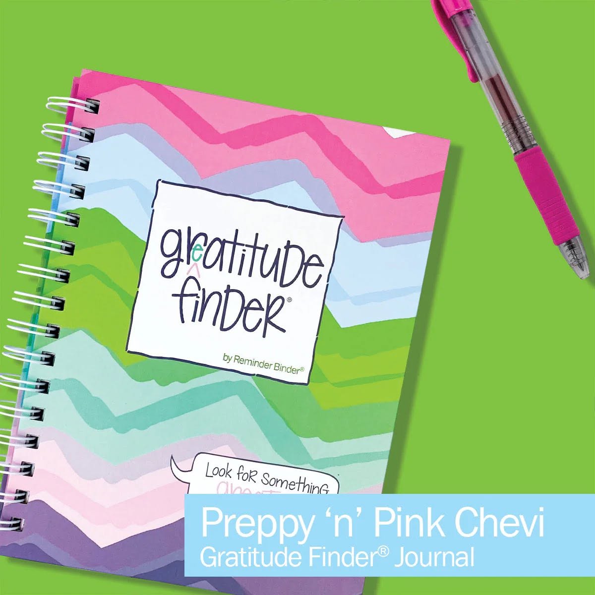 Preppy 'n' Pink Chevi Gratitude Journal