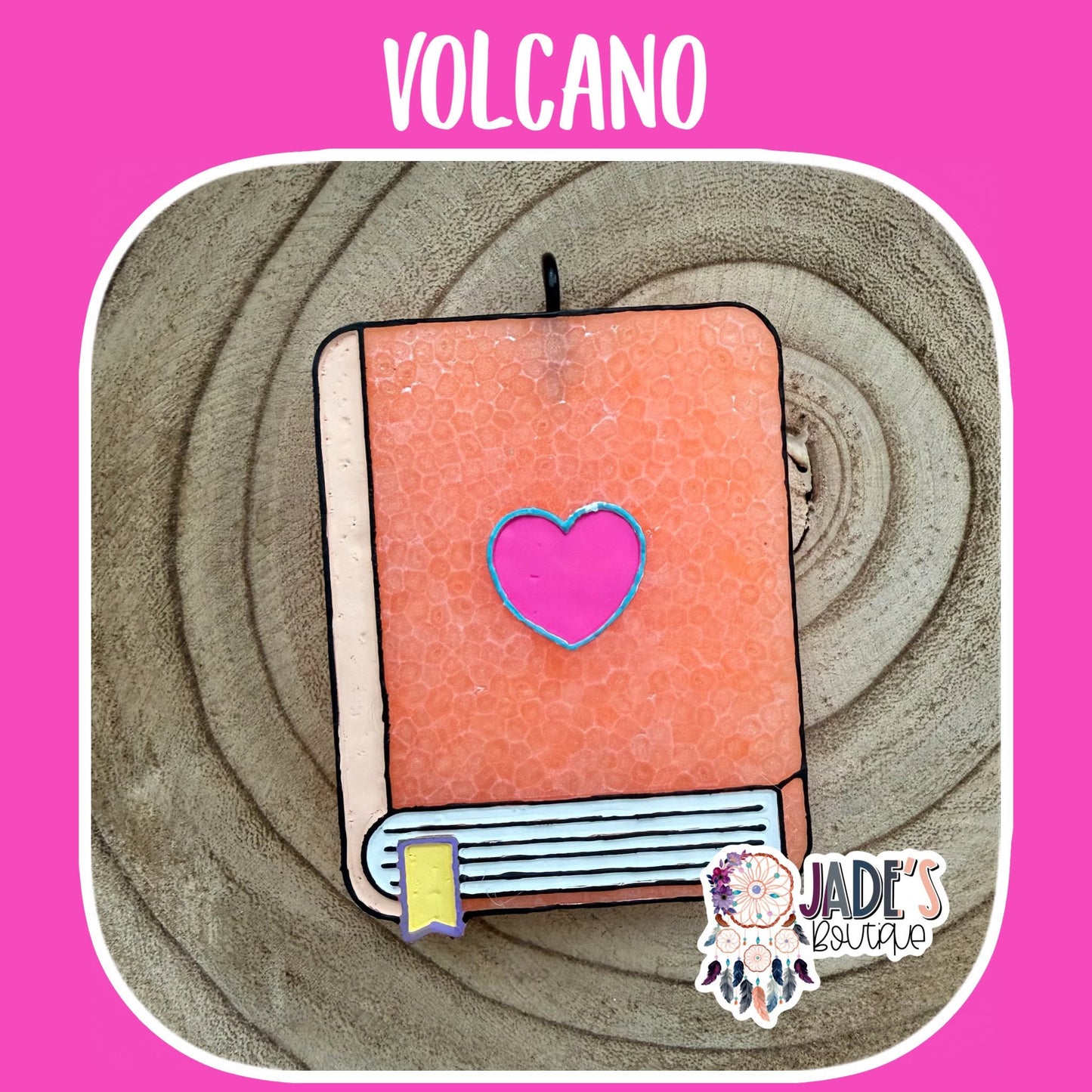 Coral Book Freshie - Scent Volcano