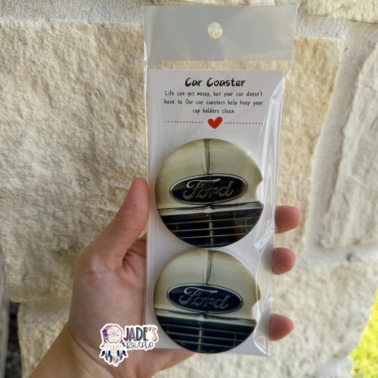Ceramic Car Coasters - Classic Ford