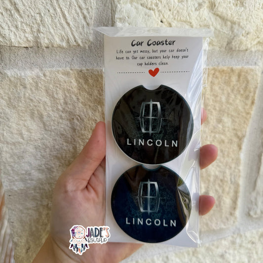 Ceramic Car Coasters - Lincoln