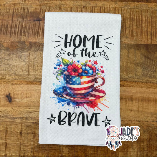 Home of The Brave Tea Towel
