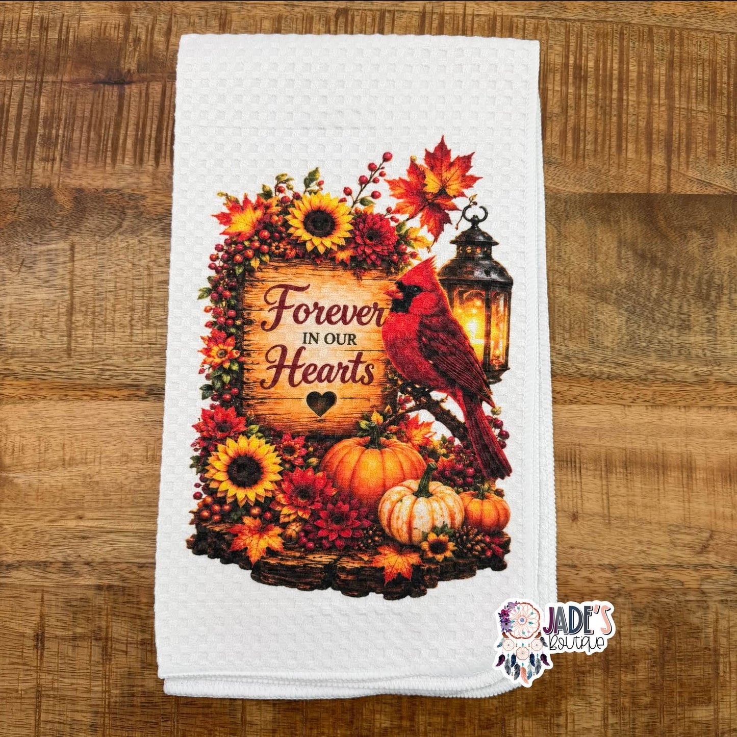 Forever In Our Hearts Tea Towel