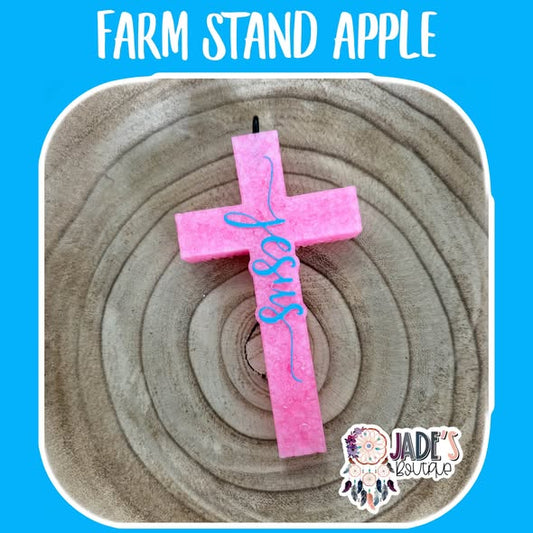 Pink Jesus Cross - Scent Farm Stand Apple