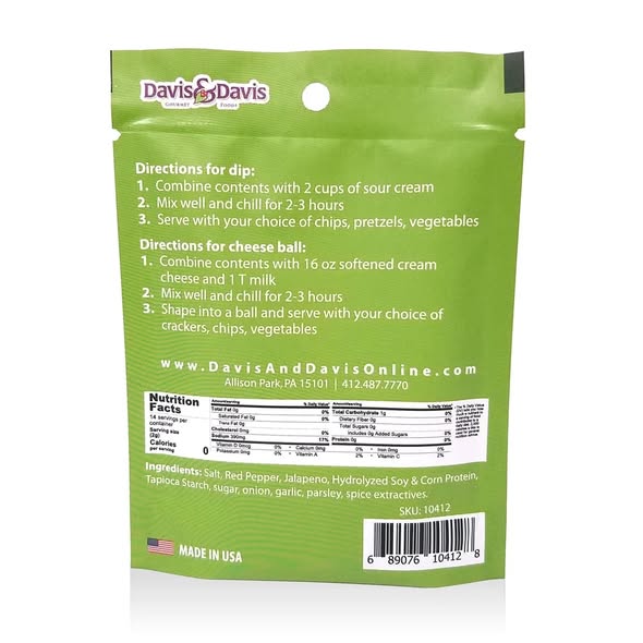 Jumpin' Jalapeno Dip Mix