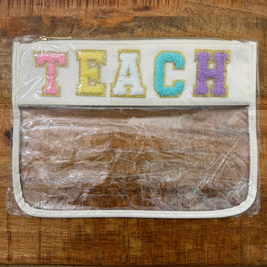 Teach Vanilla Clear XL Pouch