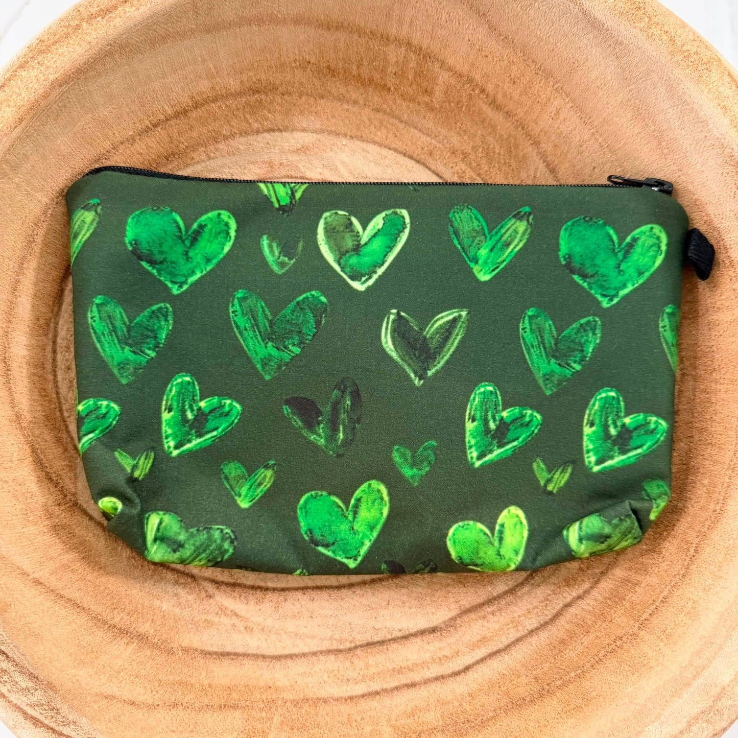 Green Heart Pouch