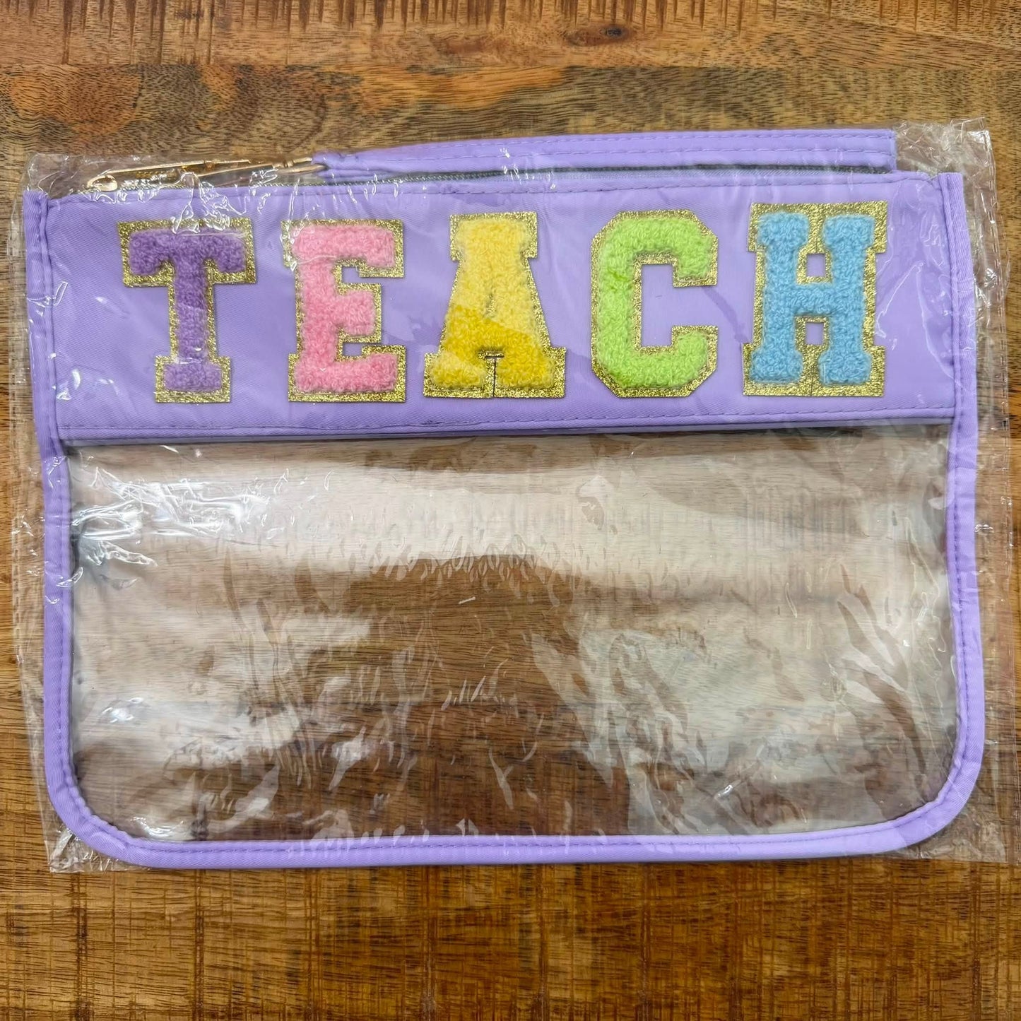 Teach Purple Clear XL Pouch