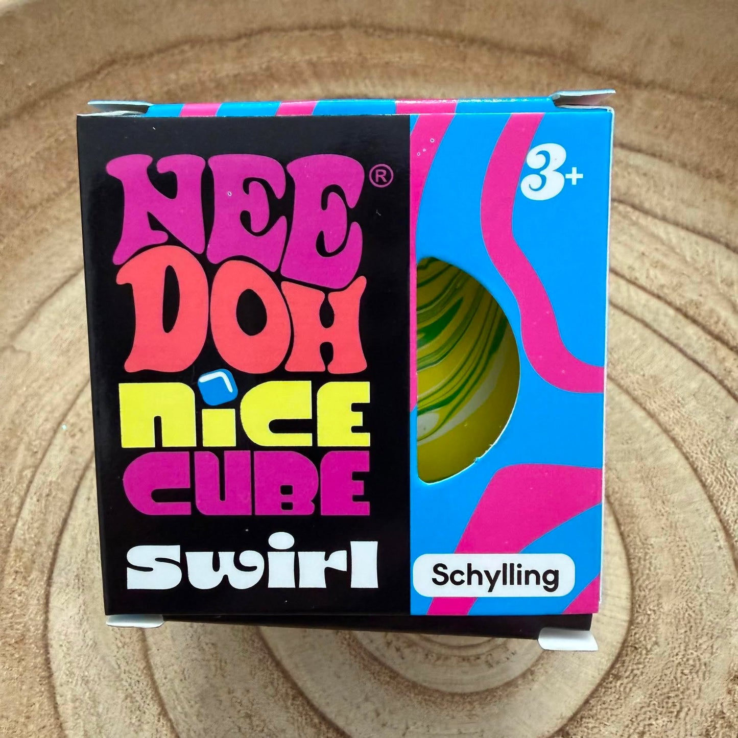 Swirl Ball Squishy - Yellow & Green