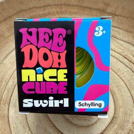 Swirl Ball Squishy - Yellow & Green