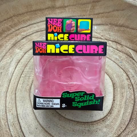 Pink Glitter Cube Squishy