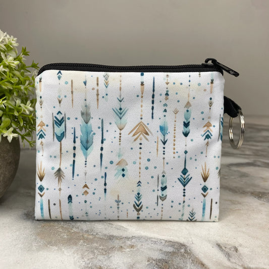 Watercolor Arrows Coin Pouch
