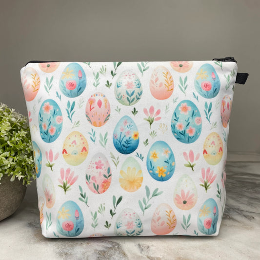Easter - Floral Eggs XL Pouch