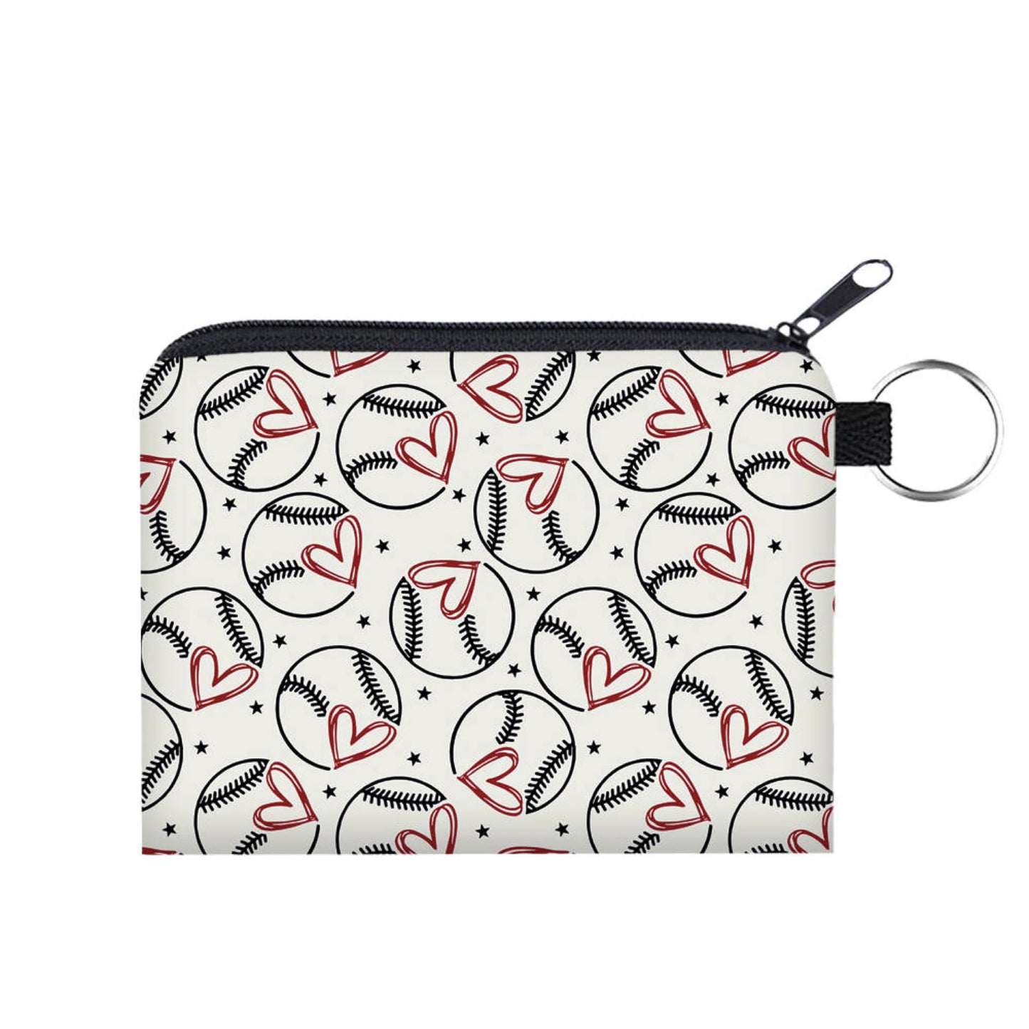 Baseball Heart Coin Pouch