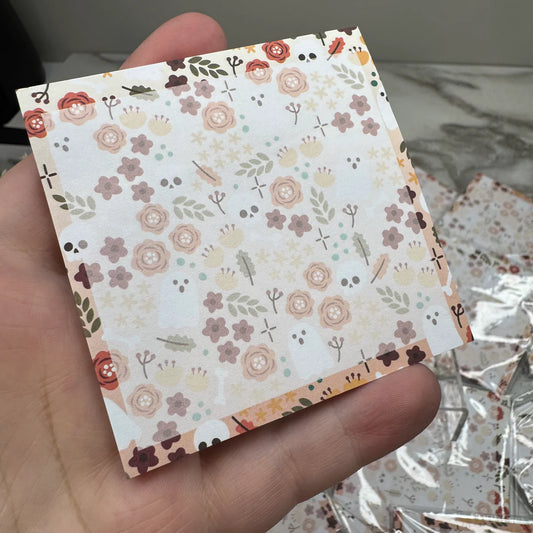 The Sticky Note Collection - Halloween Fall Ghost Floral