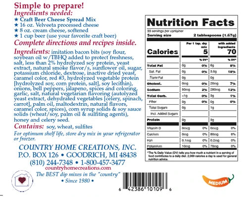 Craft Beer Cheese Spread Mix
