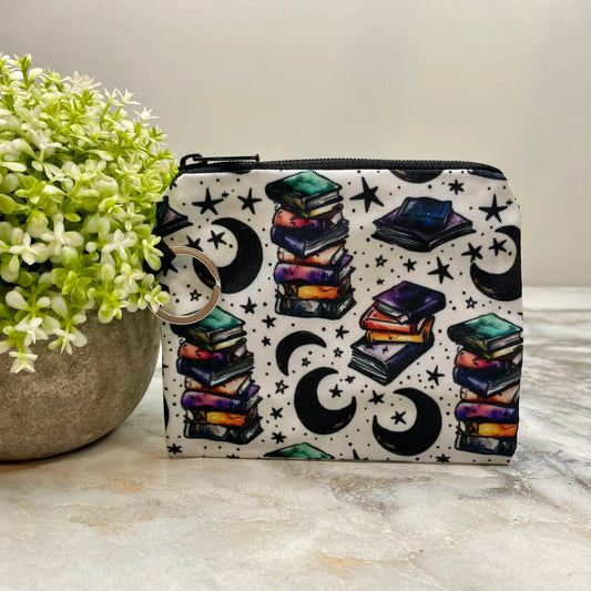 Book Moon Coin Pouch