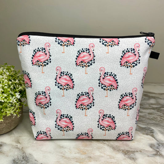 Animal Print Flamingo XL Pouch