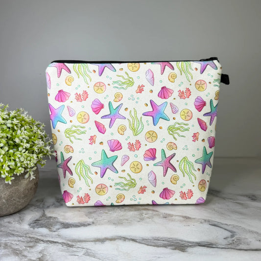 Mermaid Seashell Ocean Summer XL Pouch