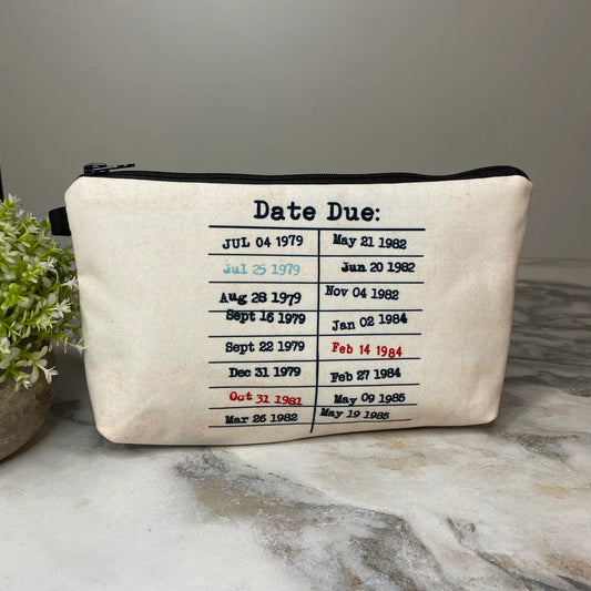 Library Due Date Pouch