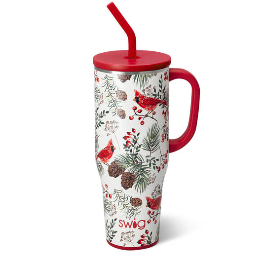 Winter Cardinals Mega Mug 40oz Tumbler