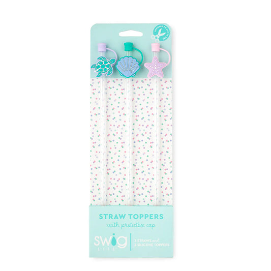 Sea Swirl Straw Toppers