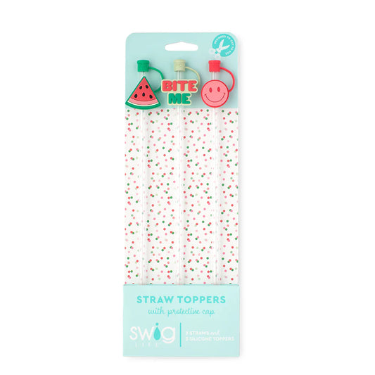 Melon Slice Straw Toppers