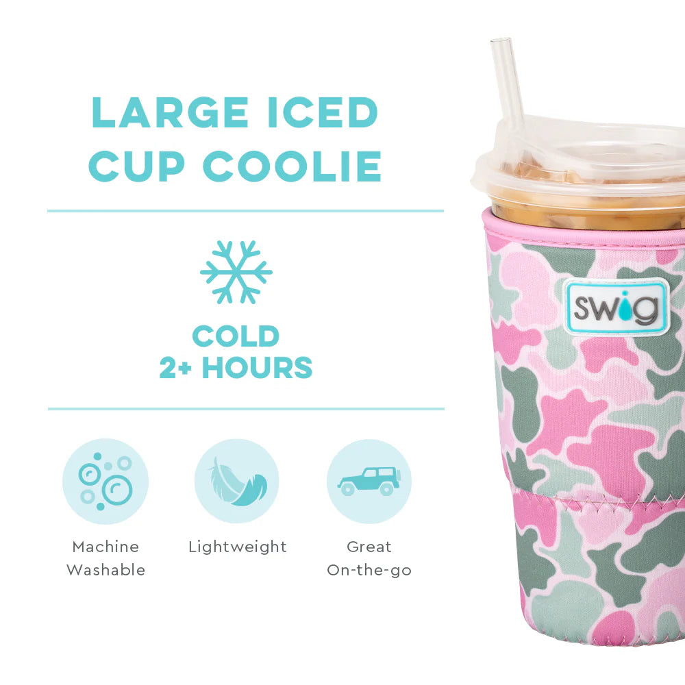 Blushing Camo Large Iced Cup Coolie