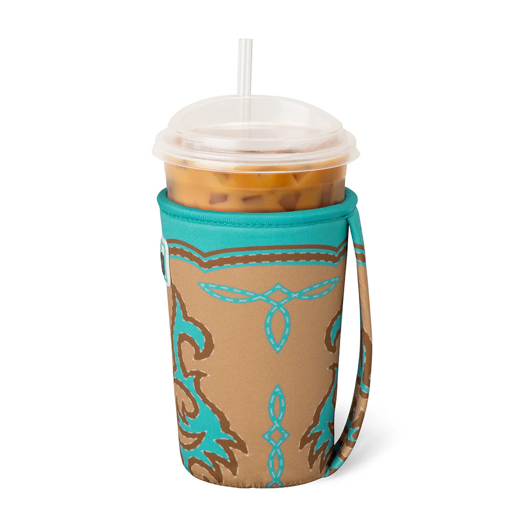 Boot Scootin' Turquoise Iced Cup Coolie