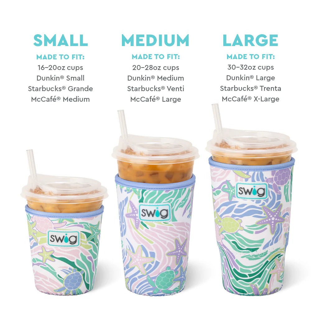 Sea Swirl Large Iced Cup Coolie