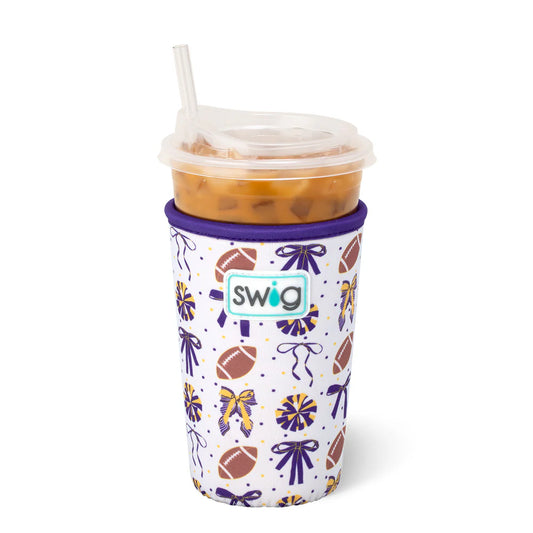 We've Got Spirit Purple + Yellow Iced Cup Coolie