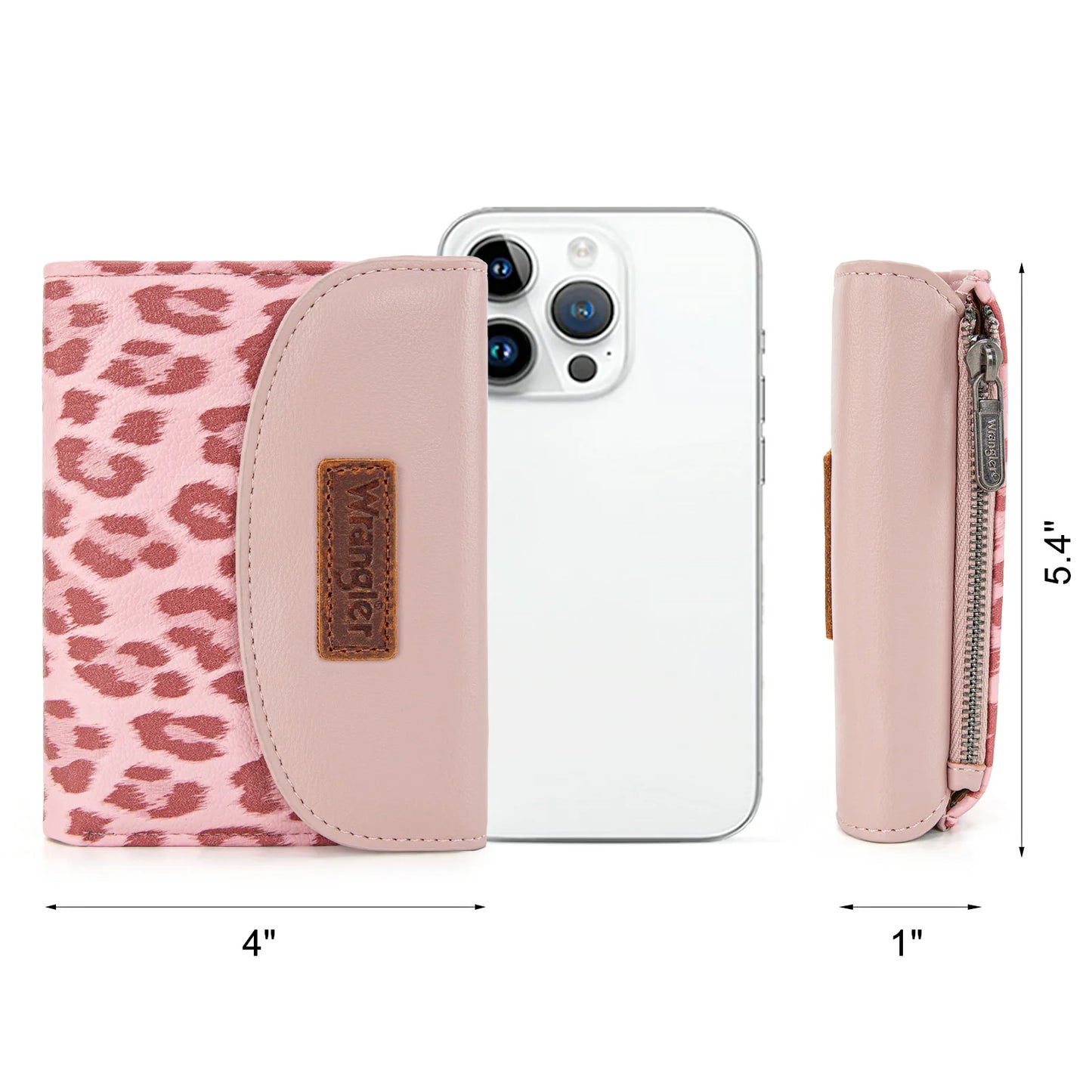 Wrangler Tri-Fold Wallet -Pink