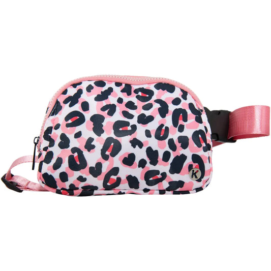 Baby Leopard Pink Belt Bag