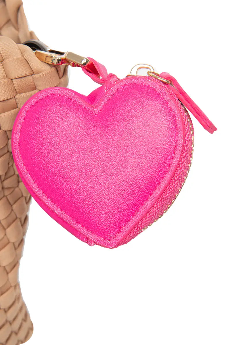 Heart Coin Purse Keychain