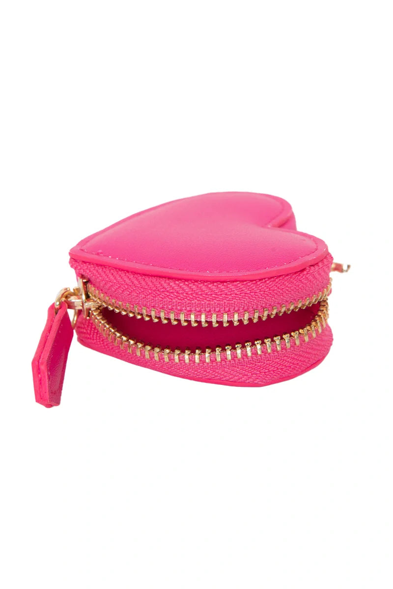 Heart Coin Purse Keychain