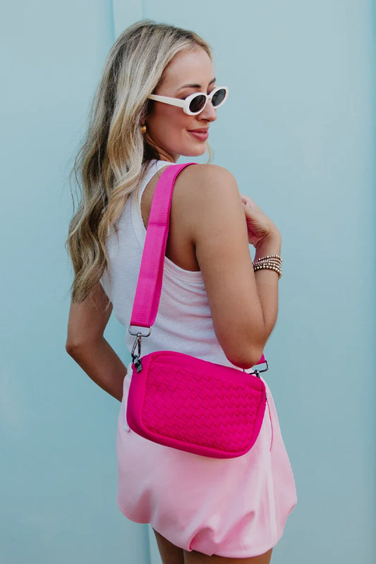 Hot Pink Crossbody Bag for Women