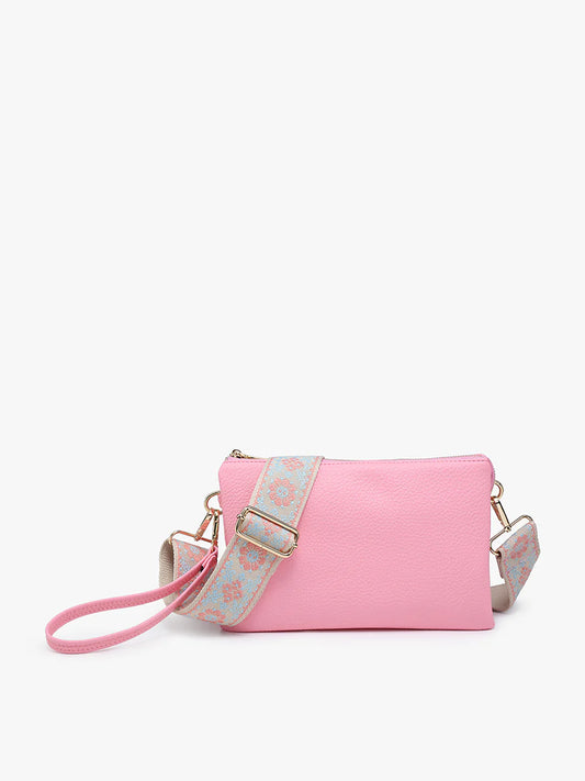 Izzy Crossbody w/ Guitar Strap - Sweet Pink