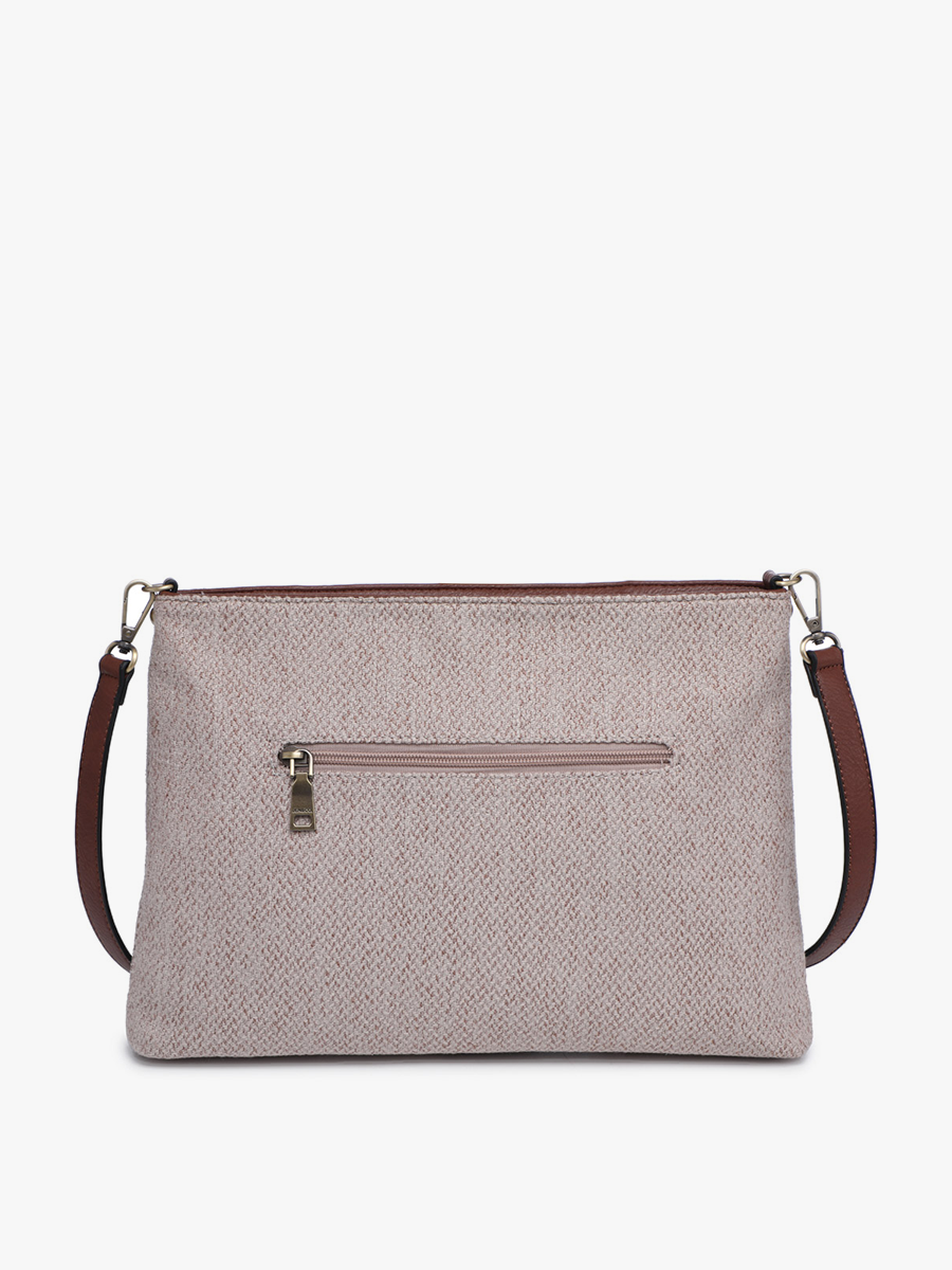 Felicity Aztec Embroidered Crossbody - Taupe/Mint